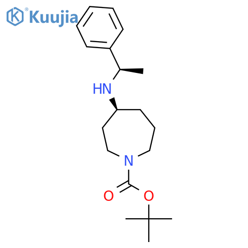 tert-Butyl (S)-4-(((R)-1-phenylethyl)amino)azepane-1-carboxylate structure