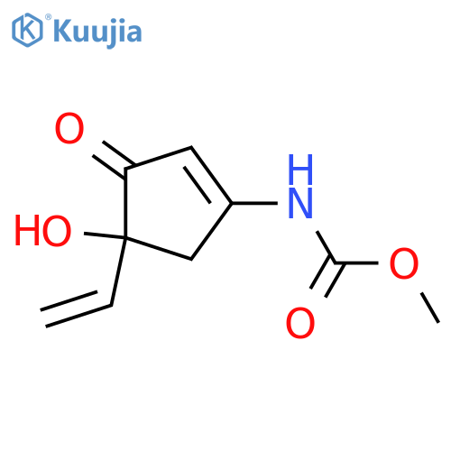 3-Amino-5-hydroxy-5-vinyl-2-cyclopenten-1-one; (R)-form, N-Methoxycarbonyl structure