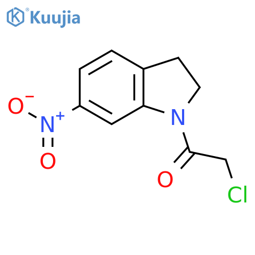 2-Chloro-1-(6-nitro-2,3-dihydro-1H-indol-1-yl)ethan-1-one structure