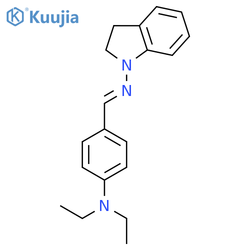 1H-Indol-1-amine, N-[[4-(diethylamino)phenyl]methylene]-2,3-dihydro- structure
