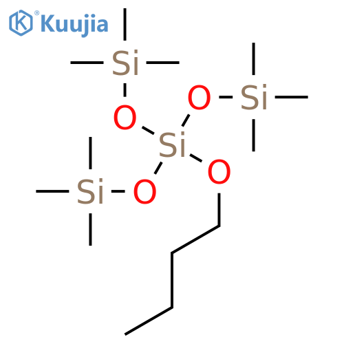 Trisiloxane, 3-butoxy-1,1,1,5,5,5-hexamethyl-3-[(trimethylsilyl)oxy]- structure
