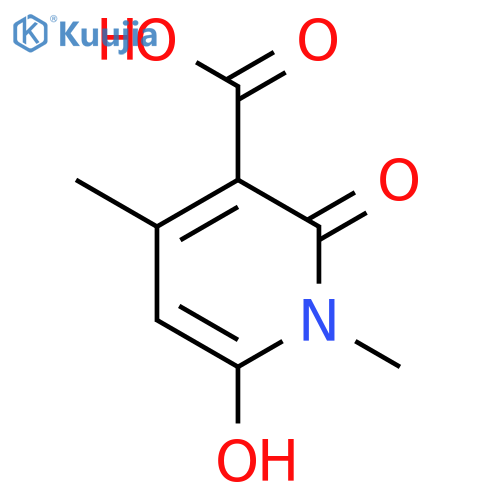 6-hydroxy-1,4-dimethyl-2-oxo-1,2-dihydropyridine-3-carboxylic acid structure