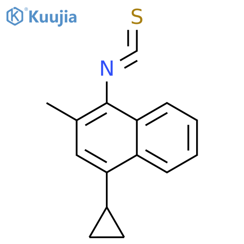 NAPHTHALENE, 4-CYCLOPROPYL-1-ISOTHIOCYANATO-2-METHYL- structure