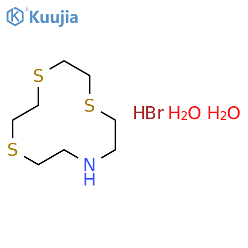 1,4,7-TRITHIA-10-AZACYCLODODECANE, HYDROBROMIDE, DIHYDRATE structure