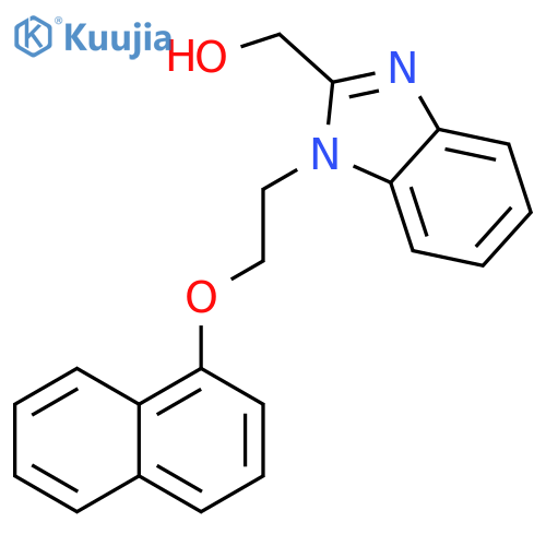 {1-2-(naphthalen-1-yloxy)ethyl-1H-1,3-benzodiazol-2-yl}methanol structure