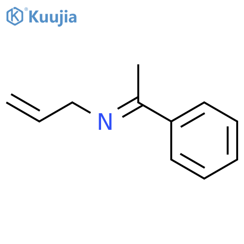 2-Propen-1-amine, N-(1-phenylethylidene)-, (E)- structure