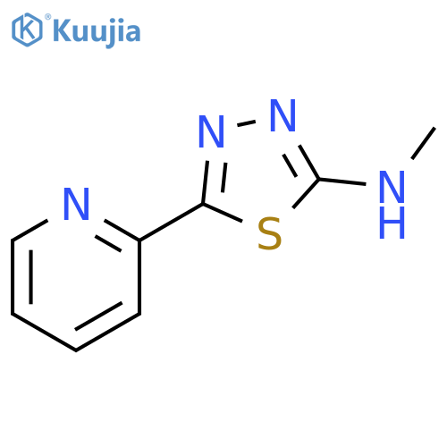N-methyl-5-(pyridin-2-yl)-1,3,4-thiadiazol-2-amine structure