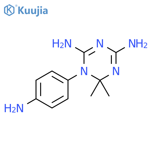 1-(4-Aminophenyl)-1,6-dihydro-6,6-dimethyl-1,3,5-triazine-2,4-diamine structure