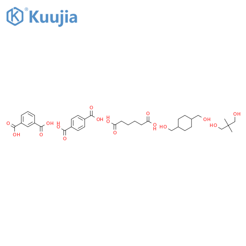1,3-Benzenedicarboxylic acid, polymer with 1,4-benzenedicarboxylic acid, 1,4-cyclohexanedimethanol, 2,2-dimethyl-1,3-propanediol and hexanedioic acid structure