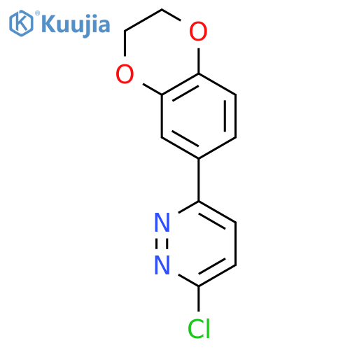 3-chloro-6-(2,3-dihydro-1,4-benzodioxin-6-yl)pyridazine structure