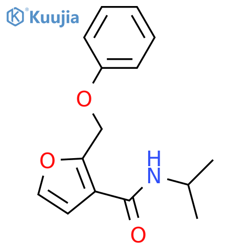 2-(phenoxymethyl)-N-propan-2-ylfuran-3-carboxamide structure