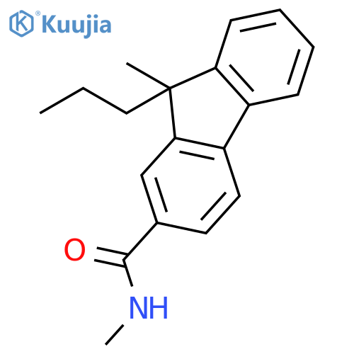 9H-FLUORENE-2-CARBOXAMIDE, N,9-DIMETHYL-9-PROPYL- structure