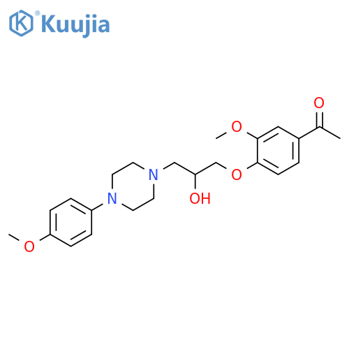 1-(4-{2-hydroxy-3-4-(4-methoxyphenyl)piperazin-1-ylpropoxy}-3-methoxyphenyl)ethan-1-one structure