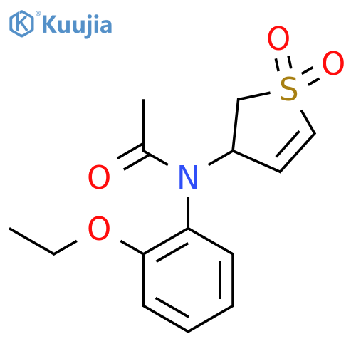 N-(1,1-dioxo-2,3-dihydro-1lambda6-thiophen-3-yl)-N-(2-ethoxyphenyl)acetamide structure