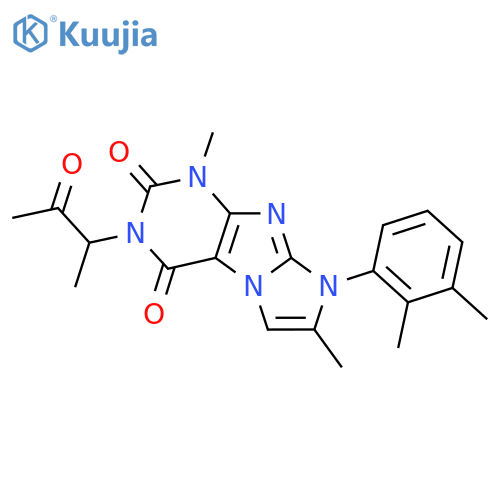 8-(2,3-dimethylphenyl)-1,7-dimethyl-3-(3-oxobutan-2-yl)-1H,2H,3H,4H,8H-imidazo1,2-gpurine-2,4-dione structure