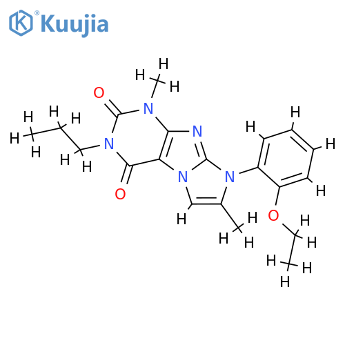 8-(2-ethoxyphenyl)-1,7-dimethyl-3-propyl-1H,2H,3H,4H,8H-imidazo1,2-gpurine-2,4-dione structure