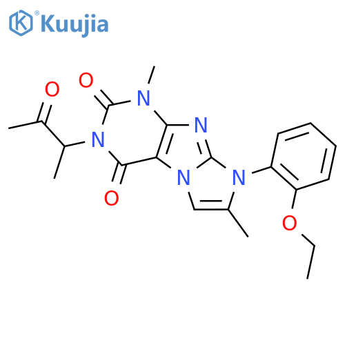8-(2-ethoxyphenyl)-1,7-dimethyl-3-(3-oxobutan-2-yl)-1H,2H,3H,4H,8H-imidazo1,2-gpurine-2,4-dione structure