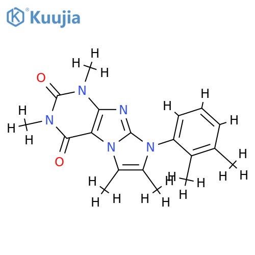 8-(2,3-dimethylphenyl)-1,3,6,7-tetramethyl-1H,2H,3H,4H,8H-imidazo1,2-gpurine-2,4-dione structure