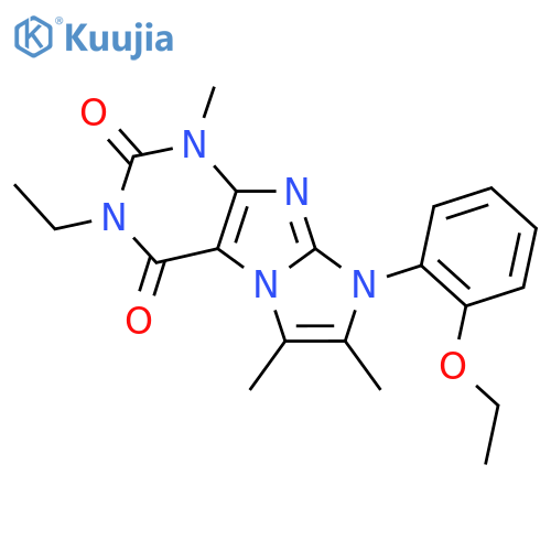 8-(2-ethoxyphenyl)-3-ethyl-1,6,7-trimethyl-1H,2H,3H,4H,8H-imidazo1,2-gpurine-2,4-dione structure