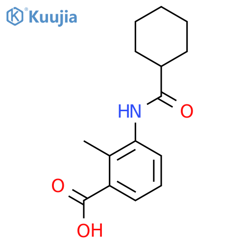 3-(Cyclohexanecarbonyl-amino)-2-methyl-benzoic acid structure