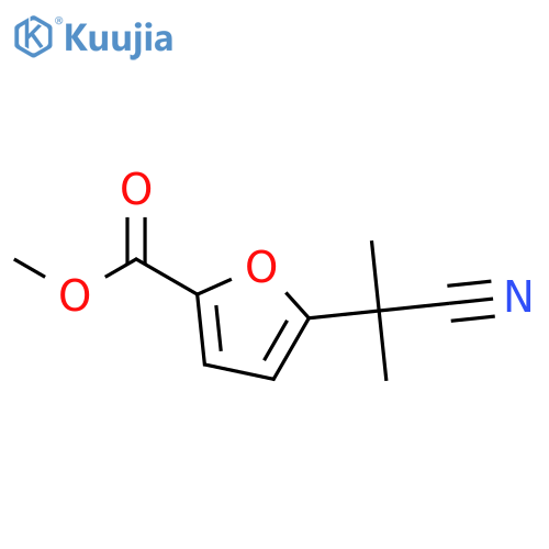 methyl 5-(1-cyano-1-methylethyl)furan-2-carboxylate structure