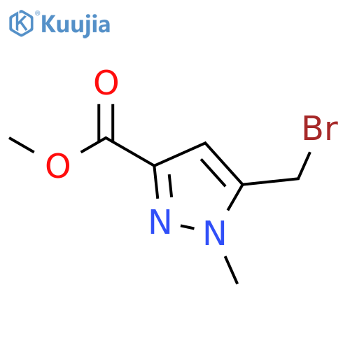 5-Bromomethyl-1-methyl-1H-pyrazole-3-carboxylic acid methyl ester structure
