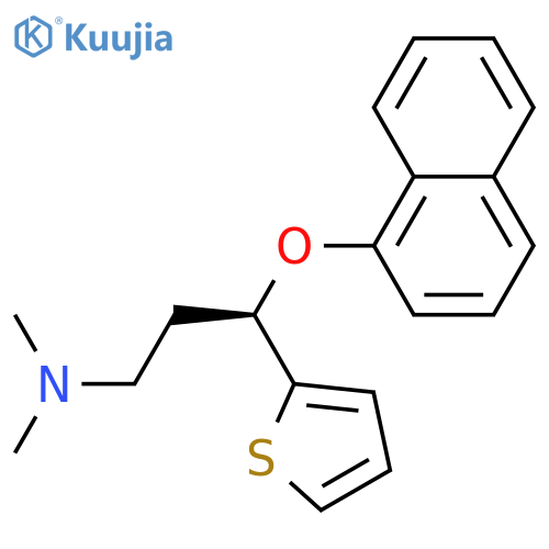 (R)-(-)-N,N-dimethyl-3-(1-naphthalenyloxy)-3-(2-thienyl)propylamine structure