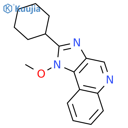 1H-IMIDAZO[4,5-C]QUINOLINE, 2-CYCLOHEXYL-1-METHOXY- structure