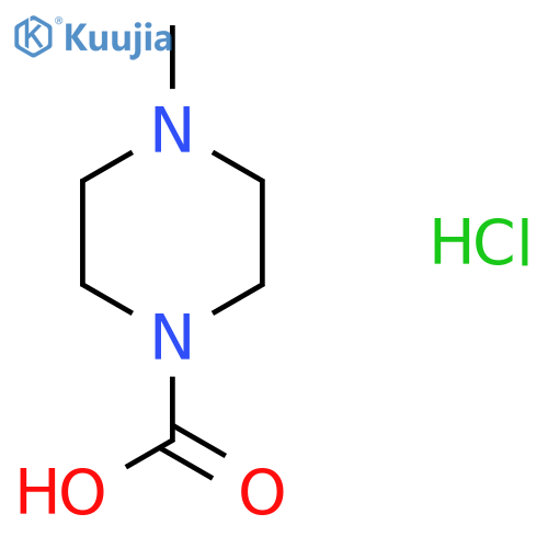 4-Methylpiperazine-1-carboxylic acid;hydrochloride structure