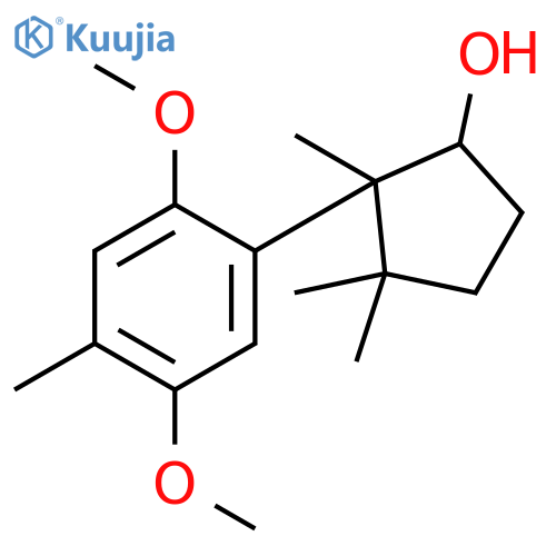 CYCLOPENTANOL, 2-(2,5-DIMETHOXY-4-METHYLPHENYL)-2,3,3-TRIMETHYL- structure