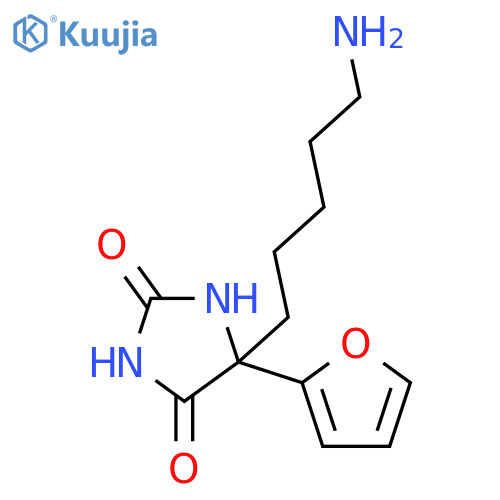 5-(5-Aminopentyl)-5-(2-Furyl)-2,4-Imidazolidinedione structure