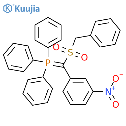 Phosphorane,[(3-nitrophenyl)[(phenylmethyl)sulfonyl]methylene]triphenyl- structure