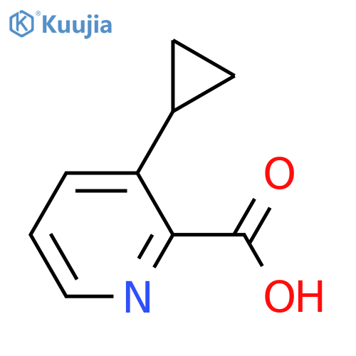 3-cyclopropylpyridine-2-carboxylic acid structure