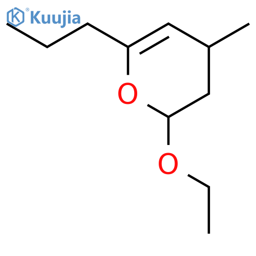 2H-Pyran, 2-ethoxy-3,4-dihydro-4-methyl-6-propyl- structure
