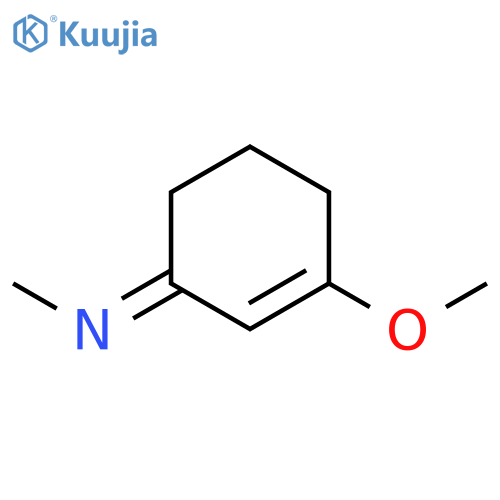 Methanamine, N-(3-methoxy-2-cyclohexen-1-ylidene)- structure