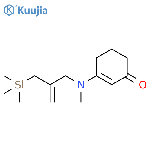 2-Cyclohexen-1-one, 3-[methyl[2-[(trimethylsilyl)methyl]-2-propen-1-yl]amino]- structure