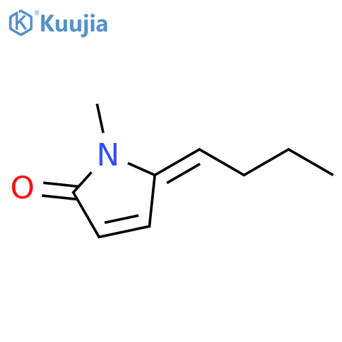 2H-Pyrrol-2-one, 5-butylidene-1,5-dihydro-1-methyl-, (E)- structure