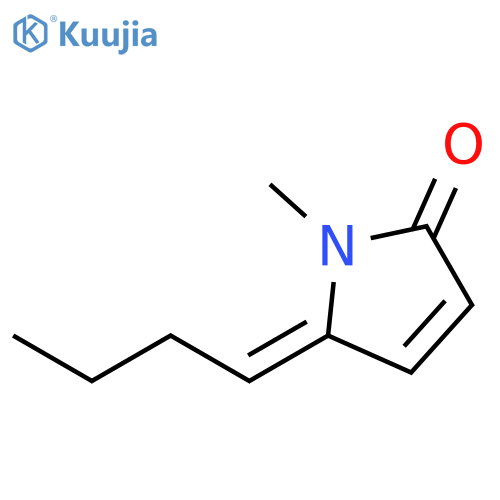 2H-Pyrrol-2-one, 5-butylidene-1,5-dihydro-1-methyl-, (Z)- structure