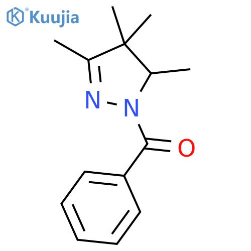 1H-PYRAZOLE, 1-BENZOYL-4,5-DIHYDRO-3,4,4,5-TETRAMETHYL- structure