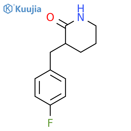 2-Piperidinone, 3-[(4-fluorophenyl)methyl]- structure