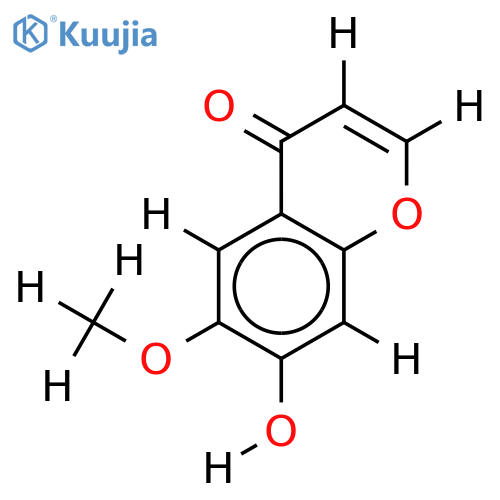 6-Me ether-6,7-Dihydroxy-4H-1-benzopyran-4-one structure