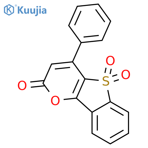 2H-[1]BENZOTHIENO[3,2-B]PYRAN-2-ONE, 4-PHENYL-, 5,5-DIOXIDE structure