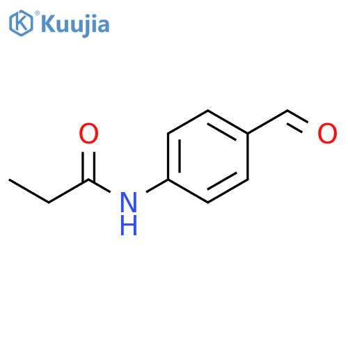 Propanamide, N-(4-formylphenyl)- structure