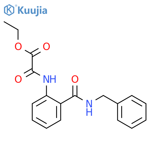 ethyl ({2-[(benzylamino)carbonyl]phenyl}amino)(oxo)acetate structure