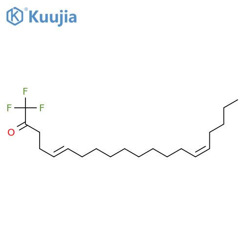 5,15-EICOSADIEN-2-ONE, 1,1,1-TRIFLUORO-, (5E,15Z)- structure