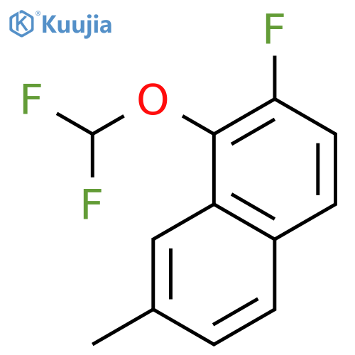NAPHTHALENE, 1-(DIFLUOROMETHOXY)-2-FLUORO-7-METHYL- structure