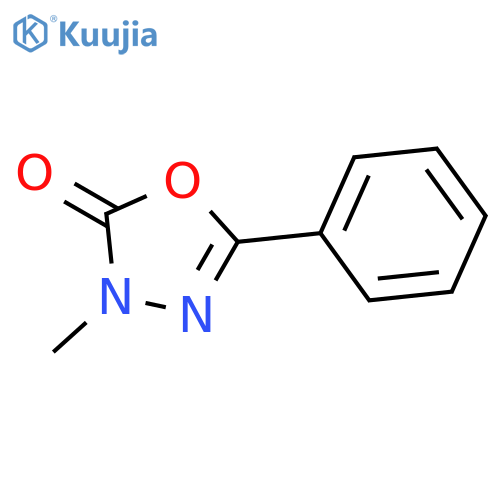 1,3,4-Oxadiazol-2(3H)-one, 3-methyl-5-phenyl- structure