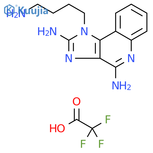 1H-Imidazo[4,5-c]quinoline-2,4-diamine, 1-(4-aminobutyl)-,trifluoroacetate structure