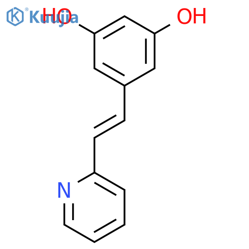 (E)-5-(2-(pyridin-2-yl)vinyl)benzene-1,3-diol structure