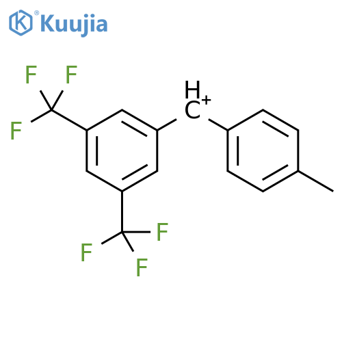 Methylium, [3,5-bis(trifluoromethyl)phenyl](4-methylphenyl)- structure